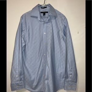 Men’s Blue Express Classic Fit Dress Shirt Medium